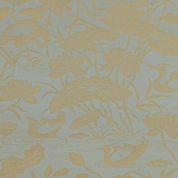 Papier peint Heron & Lotus Flower Eucalyptus BW450895 - GP & JBAKER Papier peint Heron & Lotus Flower Eucalyptus BW450895 - GP & JBAKER