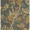 Hydrangea Bird Charcoal Sienna BW450912