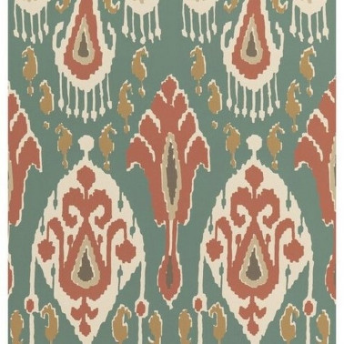 Tapete Ikat Bokhara Teal BW450904 - GP & JBAKER