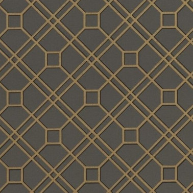 Tapete Langdale Trellis Charcoal BW450717 - GP & JBAKER