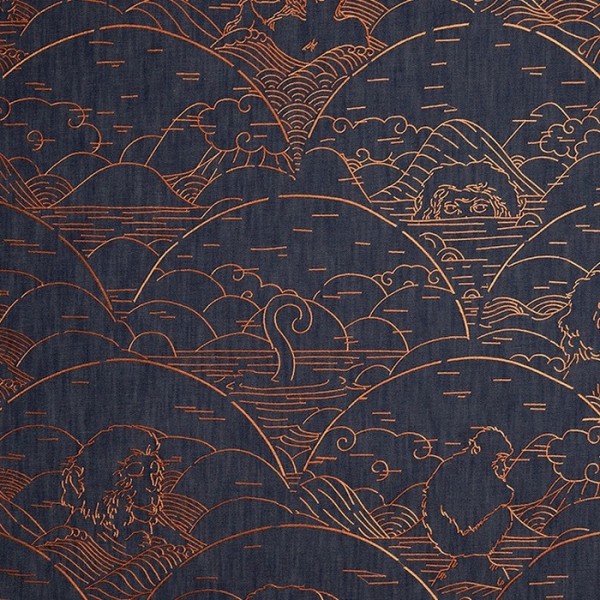 Papel Pintado Indigo Macaque MO3000 - Arte