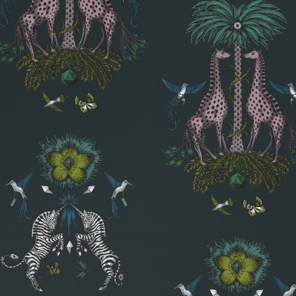 Wallpaper Creature Teal W0114-03 - CLARKE & CLARKE