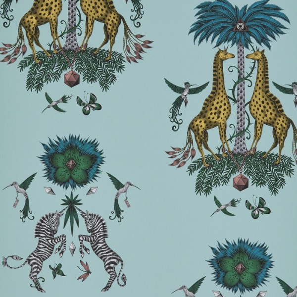 Tapete Creature Turquoise W0114-04 - CLARKE & CLARKE Tapete Creature Turquoise W0114-04 - CLARKE & CLARKE