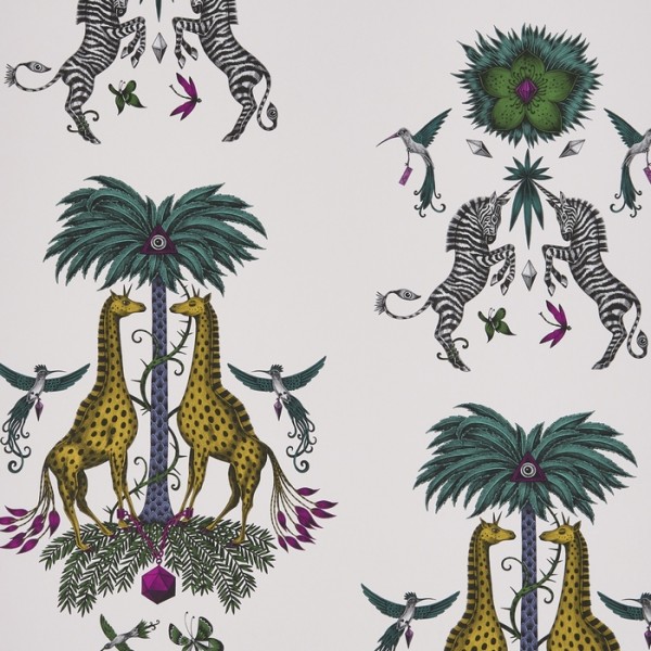 Papier peint Creature Yellow W0114-05 - CLARKE & CLARKE Papier peint Creature Yellow W0114-05 - CLARKE & CLARKE