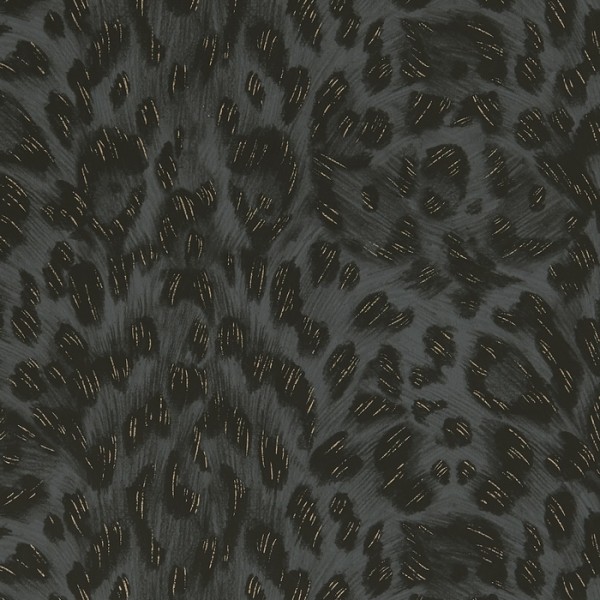 Papier peint Felis Charcoal-Rose Gold W0115-03 - CLARKE & CLARKE Papier peint Felis Charcoal-Rose Gold W0115-03 - CLARKE & CLARKE