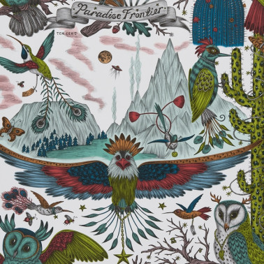 Papel de parede Frontier Green W0116-03 - CLARKE & CLARKE