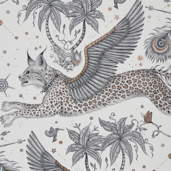 Wallpaper Lynx Nude W0118-04 - CLARKE & CLARKE Wallpaper Lynx Nude W0118-04 - CLARKE & CLARKE