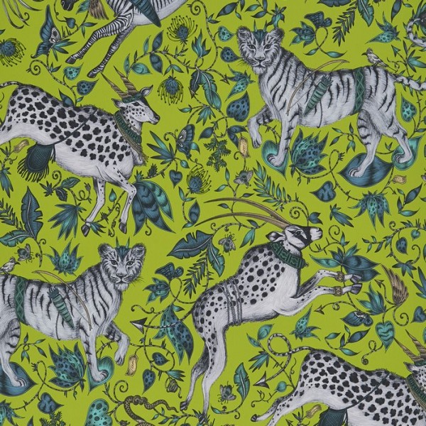 Papier peint Protea Lime W0119-05 - CLARKE & CLARKE Papier peint Protea Lime W0119-05 - CLARKE & CLARKE