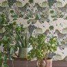 Papier peint Lost World Green W0117-02 - CLARKE & CLARKE