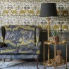 Papel de parede Zambezi Navy W0121-04 - CLARKE & CLARKE