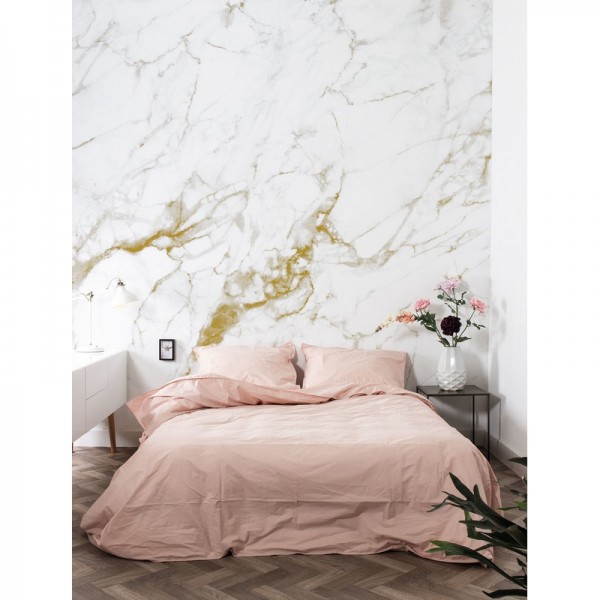 Papel de parede WP-554 Wall Mural Marble, White-Gold - KEK AMSTERDAM