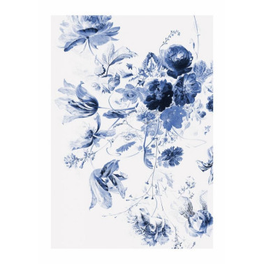 Papel Pintado WP-209 Wall Mural Royal Blue Flowers 3 - KEK AMSTERDAM