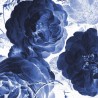 Papel de parede SC-001 Wallpaper Circle Royal Blue Flowers - KEK AMSTERDAM