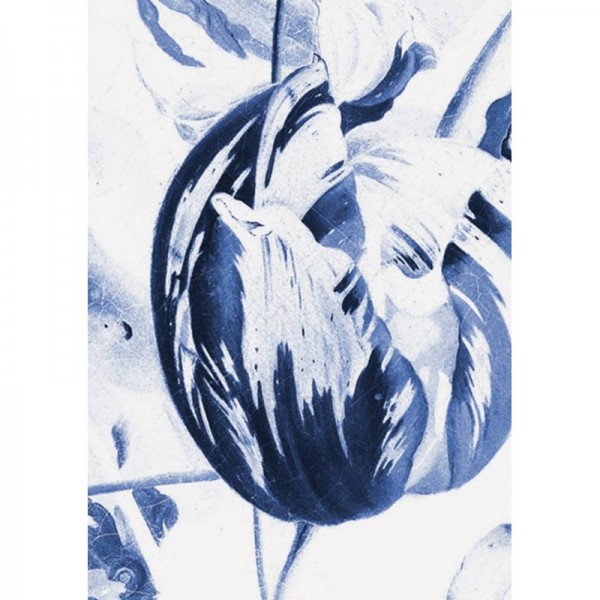 Tapete WP-208 Wall Mural Royal Blue Flowers 2 - KEK AMSTERDAM