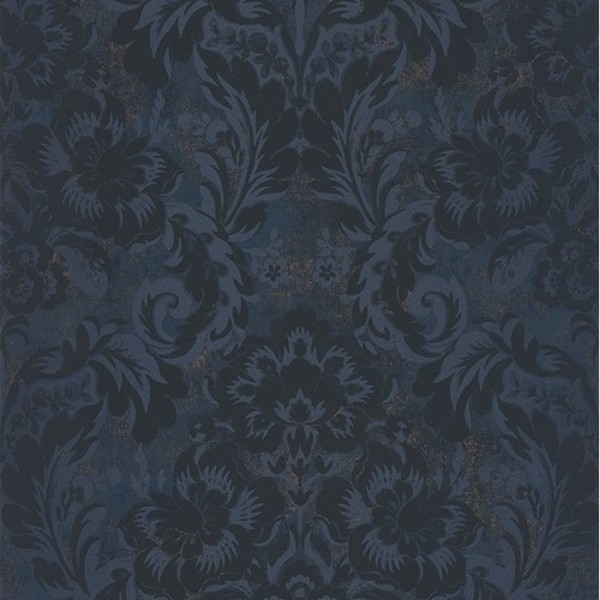 Wallpaper Demeure Bleu Encre 86066474 - Casadeco Wallpaper Demeure Bleu Encre 86066474 - Casadeco