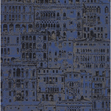 Papel Pintado Edifice Bleu Outremer 86056518 - Casadeco