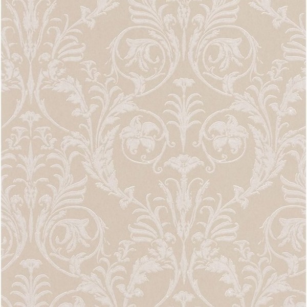 Papier peint Trianon Blanc-Beige 86021218 - Casadeco Papier peint Trianon Blanc-Beige 86021218 - Casadeco