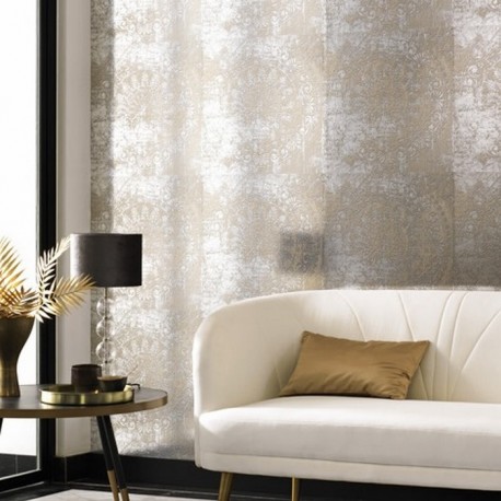 Papel de parede Palais Beige-Argent 86042237 - Casadeco