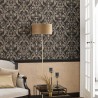Papier peint Trianon Cuivre-Bleu 86026564 - Casadeco