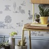 Wallpaper Classic Dino Wallpaper Grey - SIAN ZENG