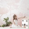 Carta da Parati Classic Hua Trees Mural Wallpaper Pink - SIAN ZENG