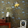 Wallpaper Magnetic Classic Woodlands Khaki Blue  - SIAN ZENG