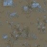 Wallpaper Magnetic Classic Woodlands Khaki Blue  - SIAN ZENG
