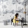 Papel de parede Magnetic Jungle Grey - SIAN ZENG