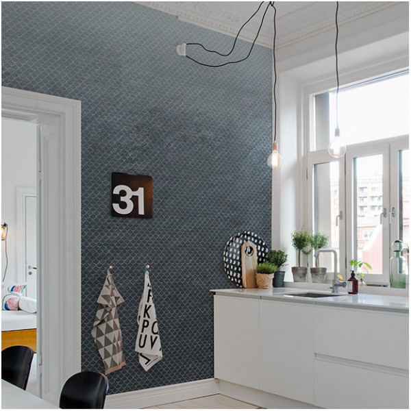 Papel Pintado FISH-SCALES DOM8-4 - LES DOMINOTIERS