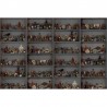 Tapete R14184 Cabinet of Curios, Night - REBEL WALLS