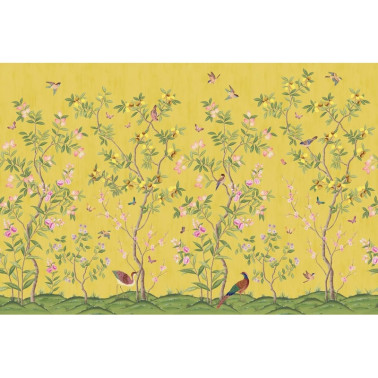 Carta da Parati R16745 Chinoiserie Chic, Saffron - REBEL WALLS