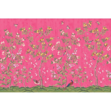 Carta da Parati R16746 Chinoiserie Chic, Fuchsia - REBEL WALLS