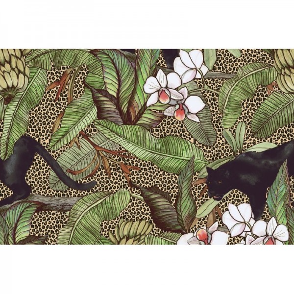 Carta da Parati R16801 Alluring Panthers - REBEL WALLS