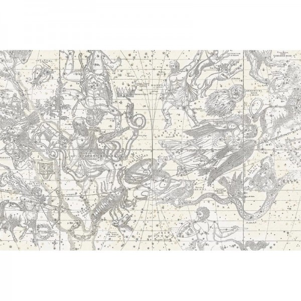Carta da Parati R16922 Star Map, White - REBEL WALLS Carta da Parati R16922 Star Map, White - REBEL WALLS