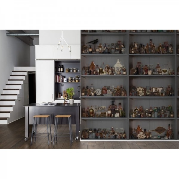 Tapete R14184 Cabinet of Curios, Night - REBEL WALLS