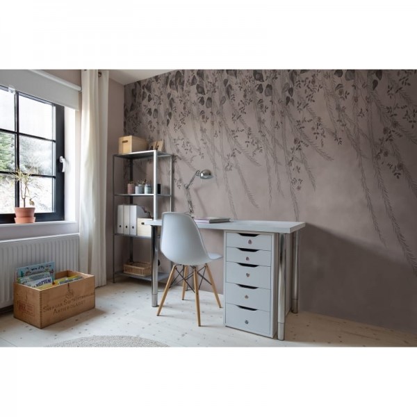 Carta da Parati R16782 Lush Foliage, Rose Dust - REBEL WALLS