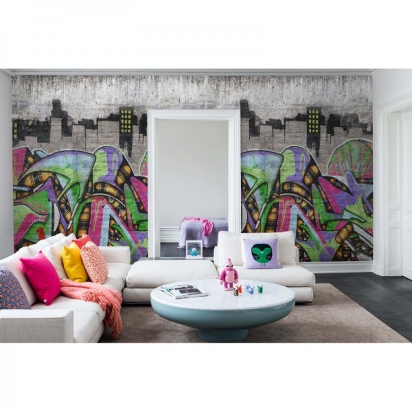 Carta da Parati R16873 Hilltops, Graphic - REBEL WALLS
