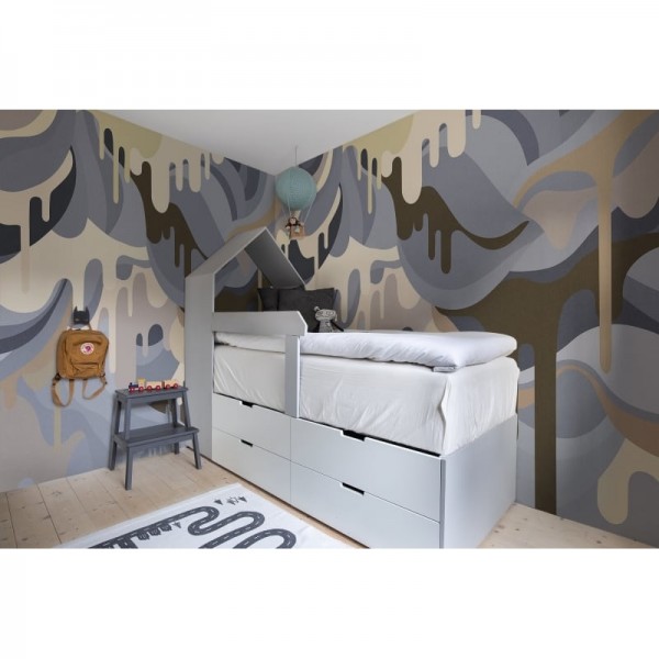 Carta da Parati R16942 Dripping Rainbow, Beach - REBEL WALLS