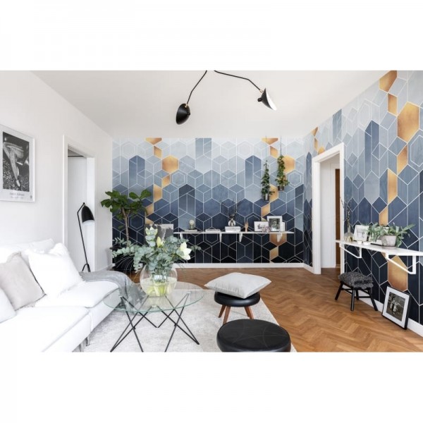 Carta da Parati R16291 Gradient Geometry - REBEL WALLS