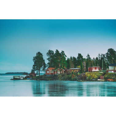 Tapete R16331 Cottage Island - REBEL WALLS