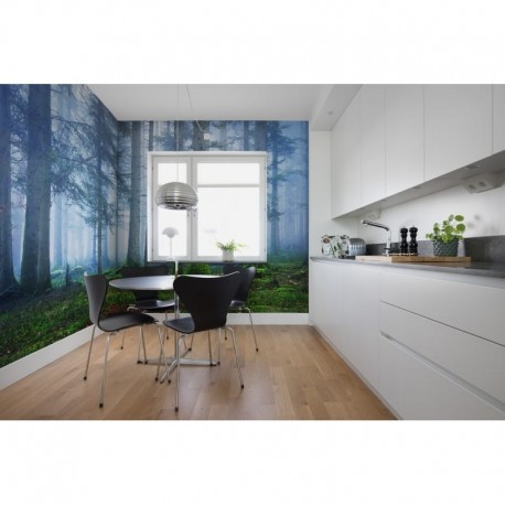 Papel de parede R16661 Blue Forest - REBEL WALLS