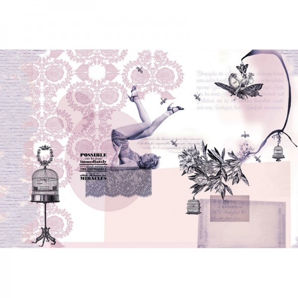 Papel de parede PIN-UP GLT113A - GLAMORA Papel de parede PIN-UP GLT113A - GLAMORA