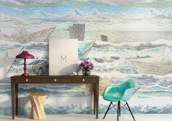 Wallpaper PAPER SHIP GL11174A - GLAMORA