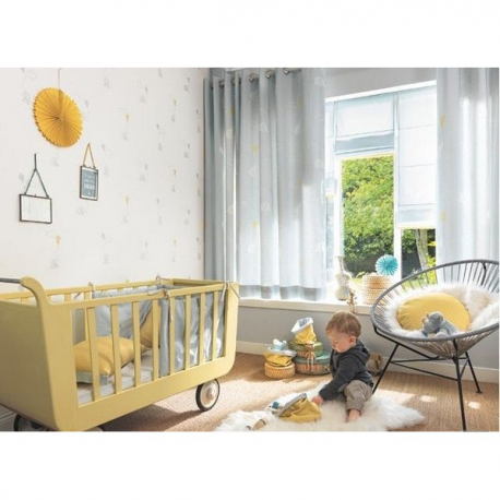 Tissus MWS80046123 POIS BLEU CLAIR Casadeco