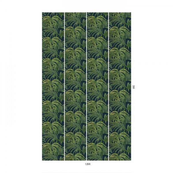 Papier peint PALMERAL MIDNIGHT GREEN SAMLL - HOUSE OF HACKNEY