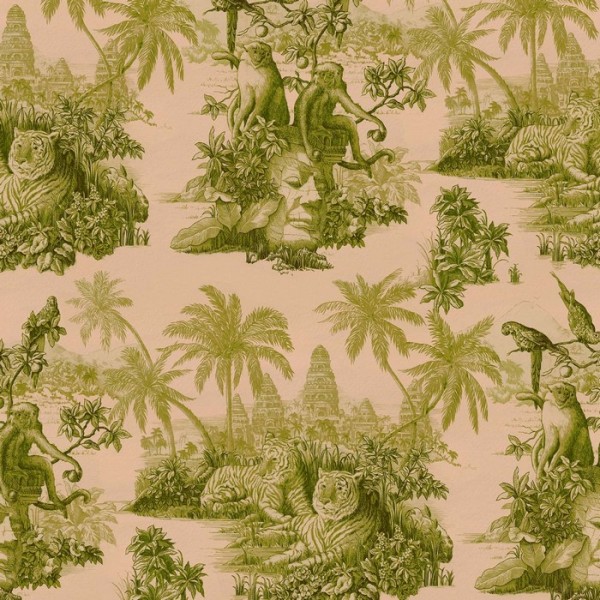 Papel de parede SUMATRA BLUSH PEAR GREEN - HOUSE OF HACKNEY Papel de parede SUMATRA BLUSH PEAR GREEN - HOUSE OF HACKNEY