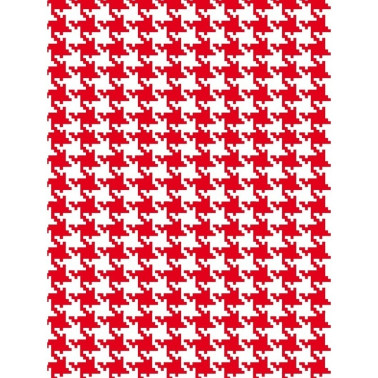 PIED DE POULE BIANCO ROSSO GRANDE