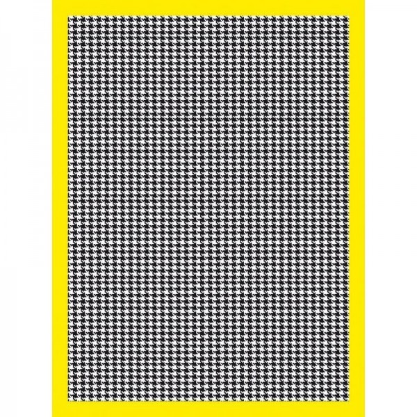 PIED DE POULE BORDO GIALLO PIED DE POULE BORDO GIALLO