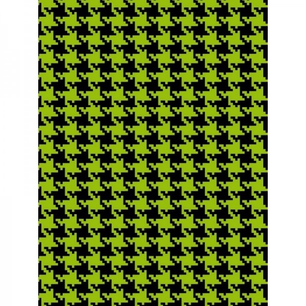 PIED DE POULE NERO VERDE GRANDE PIED DE POULE NERO VERDE GRANDE