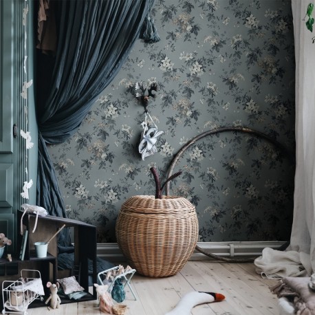 Papier peint MURAL 651-26 Sandra Misty Blue - SANDBERG